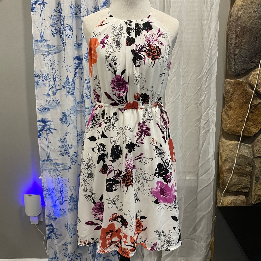 LOFT Floral Halter Dress